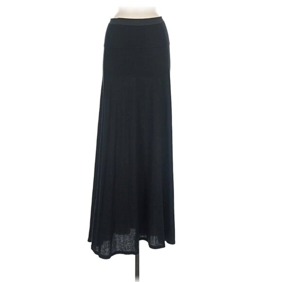 BCBGMaxAzria Black Jersey Maxi Skirt - Picture 1 of 3